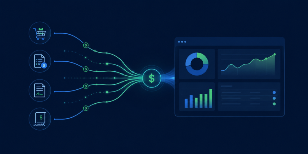 Graphic depicting the business spend management concept
